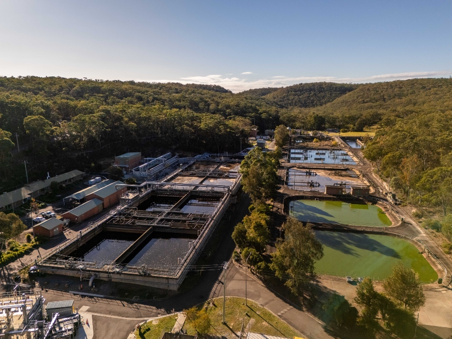 The Winmalee Sewerage Treatment Plant is located within the foothills of the Blue Mountains, just outside of Sydney. 